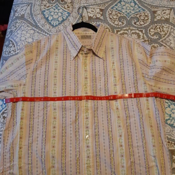 Lucky Brand Striped Floral Dress Shirt - Picture 4 of 7